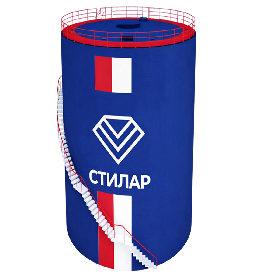 Цельносварной резервуар РВС для пожарного резервуара 5 м³ от завода-производителя