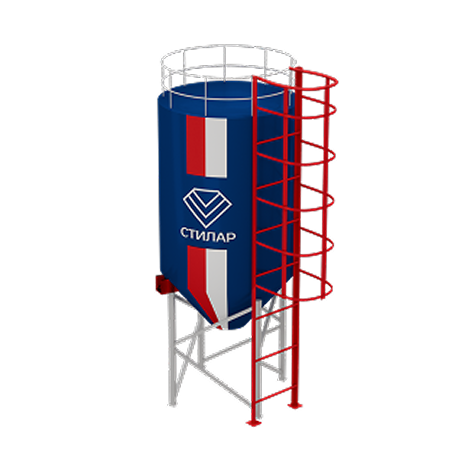 Цельносварный силос для муки 10 м³ от производителя